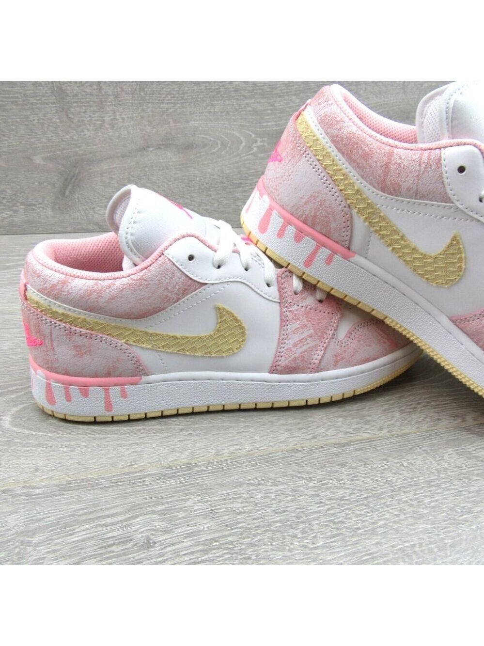 Air Jordan 1 Low Paint Drip GS Size 7Y / Womens 8.5 Sneakers NEW - Picture 9 of 16